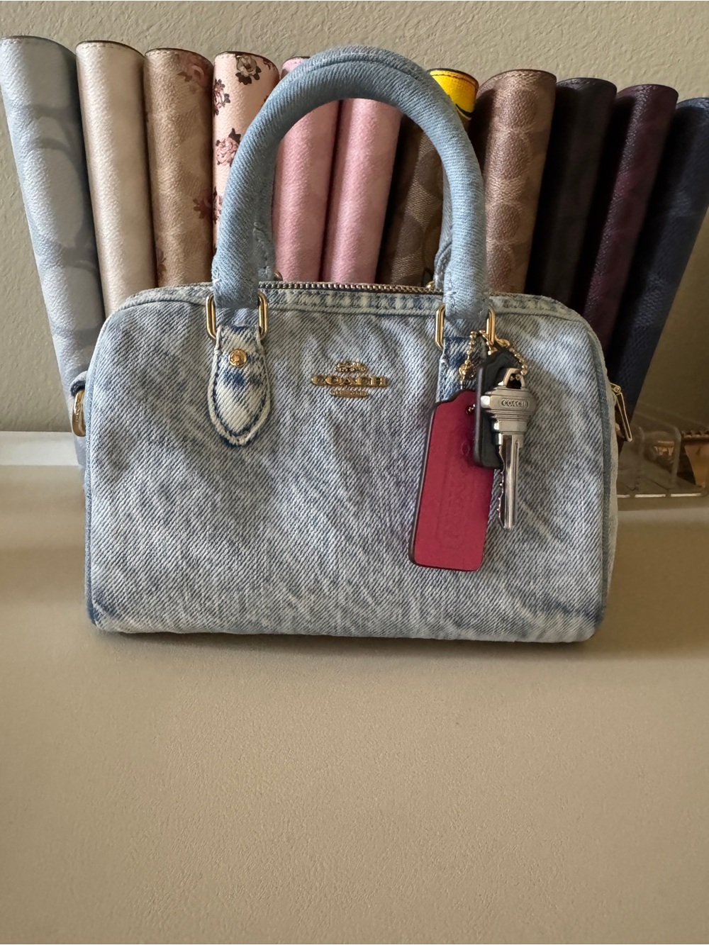 Coach Loved Denim Mini Rowan